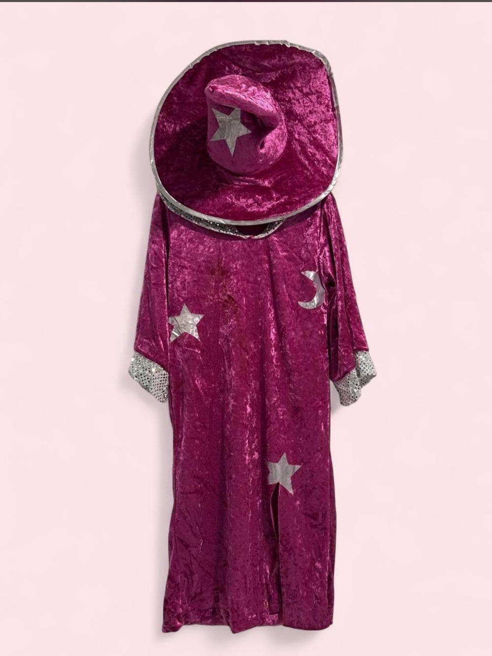 Hot Pink & Silver Witch - Dress and Hat Size Medium